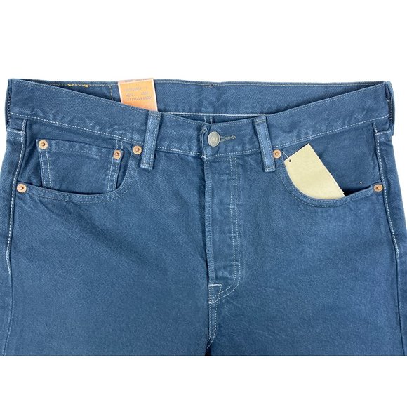 Levi’s Men’s 501 Dark Blue Original Fit Straight Leg Sz 32x32- NWT - Picture 3 of 9